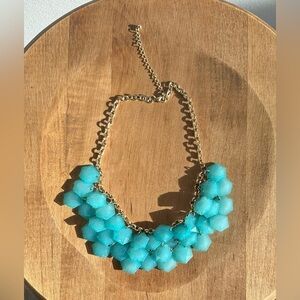 Gold and  Teal Necklace